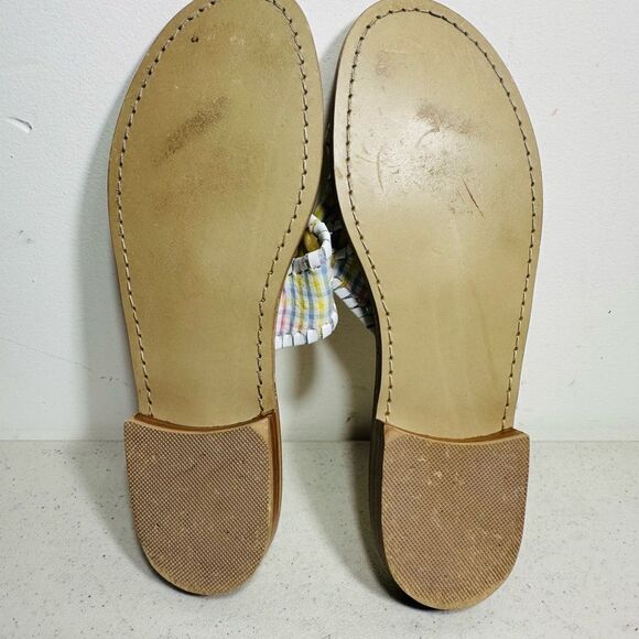 Jack Rogers Women's Flats Thong Sandals Navajo Hamptons Metallic Whipstitch 7M - Picture 7 of 8